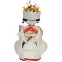 木目込人形 花嫁さん小 形山作【人形堂】