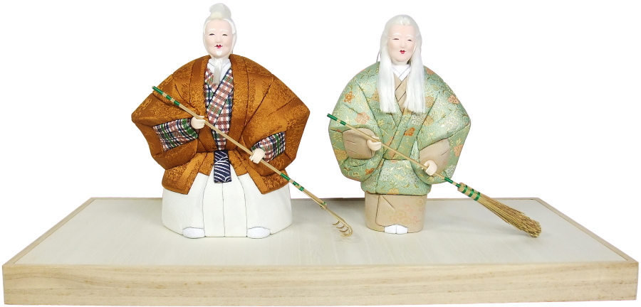 『高砂』三富清子作　能装束和紙木目込人形